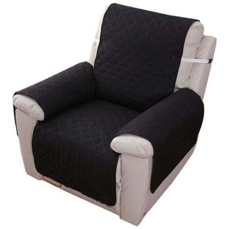 Housse Fauteuil Relax 1 Place, Housse de Canapé Protecteur Inclinable Imperméable pour Chambre (Noir 55200cm) - (1/5)