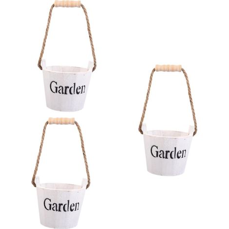 3 Pièces Pot de Fleurs Vintage Conteneur à Décoration de Accessoire de Jardinage pour Plantes Rangement (1/5)