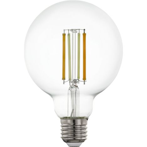 Ampoule LED E27 connectée, G95, ZigBee, contrôlable par (1/2)