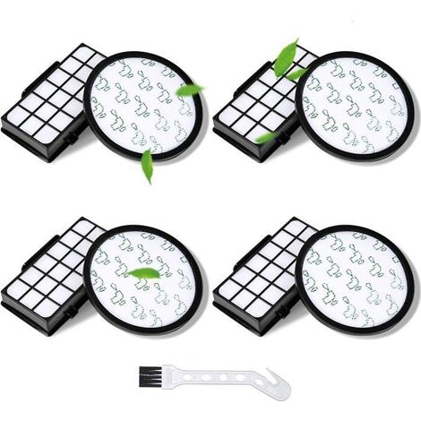 Filtres pour Aspirateur Rowenta Silence Force Cyclonic - 8 pièces - Lavables - HEPA - Compatible RO76xx (1/5)