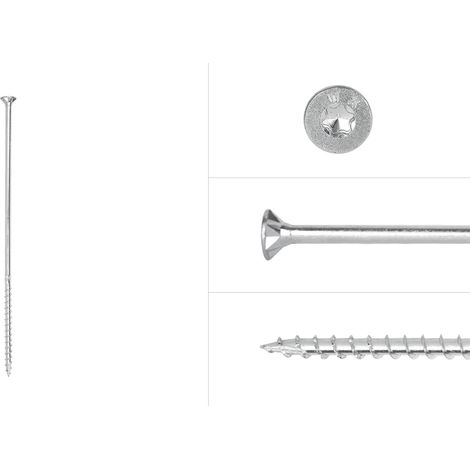 Spanplattenschrauben Verzinkt 6 x 220 mm Torx 30 mit Teilgewinde (1/4)