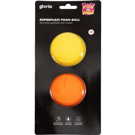 Palla per Animali Domestici Gloria PLAY AND RUN Giallo Schiuma TPR M 6,35 cm 2 Unità (1/2)