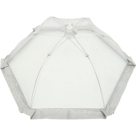 Tente en filet, tente alimentaire en filet, couvercle de service alimentaire, dôme infuseur, couvercles alimentaires pliables, tente de couverture alimentaire-60X60X30CM-Grey (1/3)