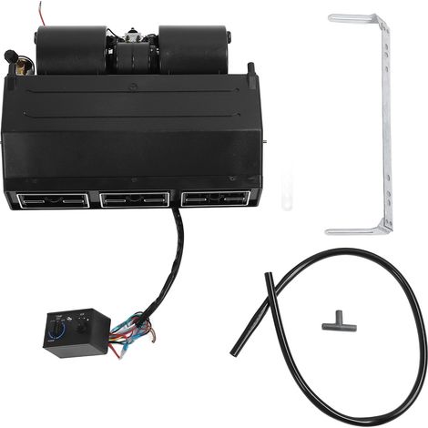Unité d'assemblage de refroidisseur sous le tableau de bord, Kit d'évaporateur de climatisation AC avec 3 vitesses de débit pour voiture et camion