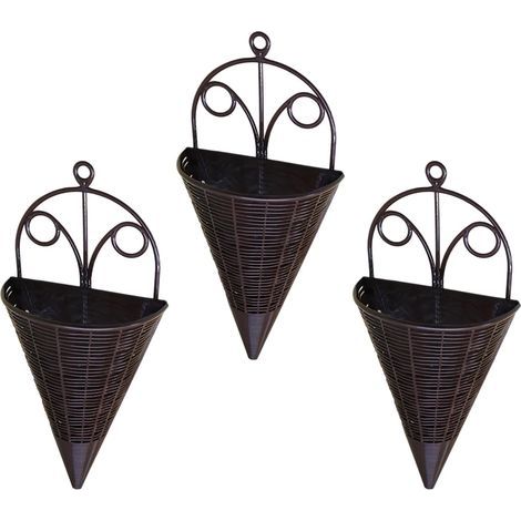 Organisateurs de jardinières décoratives, suspendues murales, paniers à fleurs muraux, supports (1/5)