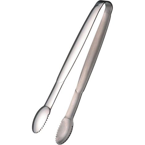 Pince à sucre - 1 unité - Acier inoxydable - Dents dentelées - Thé et café - 10 cm (1/2)