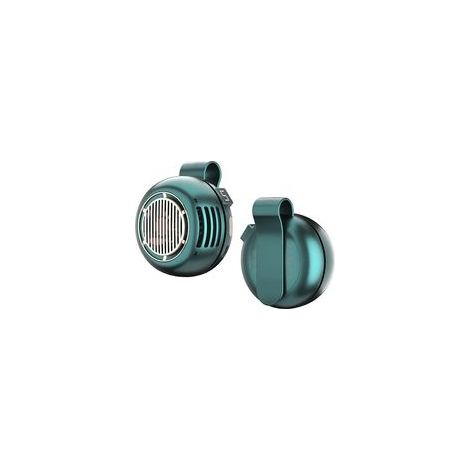 Klingenloser Nackenventilator, 15 cm tragbar, leiser 360°-Luftstrom, robuster Drehclip, freihändiges Design fürs Büro, umweltfreundlich. (1/5)