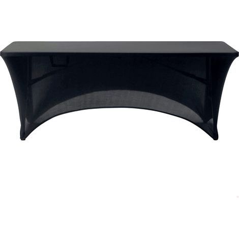 Black Garden Table Cover, Elastic Table Protector 180x75x75cm, Robust Protective Cover for Garden Furniture with Reinforced Fastening, Outdoor Furniture Cover