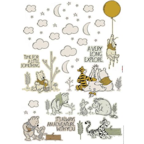 Stickers Muraux Disney Winnie l'Ourson -Winnie Woodland- (1/3)