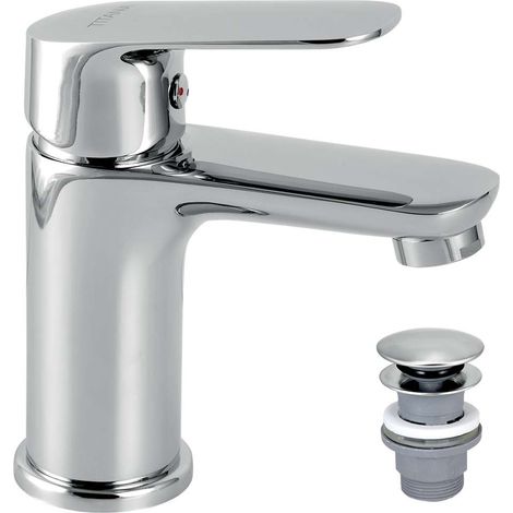 Novaservis Titania Cosmos - Miscelatore da lavabo con piletta Click-Clack, cromo 90203,0 (1/2)