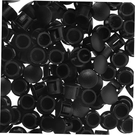 100 bouchons noirs en plastique pour sceller les trous (1/5)