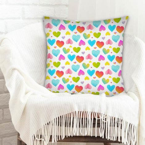 Housse de coussin carréeà fermeture éclair invisible pour petit ami anniversaire anniversaire de naissance la saint-valentin noël (1/5)