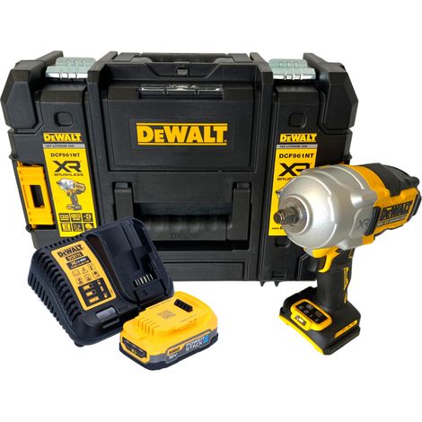 Avvitatore a impulsi a batteria DeWalt DCF 961 E1T 18 V 1632 Nm 1/2" brushless + 1x batteria Powerstack 1,7 Ah + caricabatterie + TSTAK (1/5)