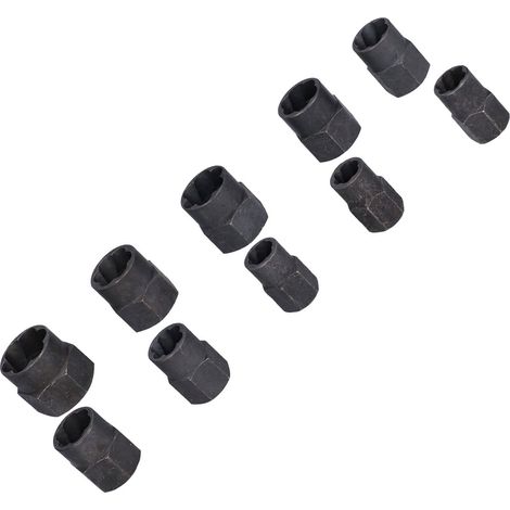 10 extracteurs d'écrous cassés, outil de démontage hexagonal, accessoires industriels pour la réparation, style haut de gamme (1/5)