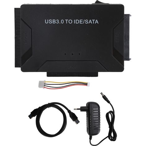 Câble Adaptateur USB 3.0 vers SATA/IDE pour Disque Dur HDD/SSD, Convertisseur pour Ordinateur, Prise EU (1/5)
