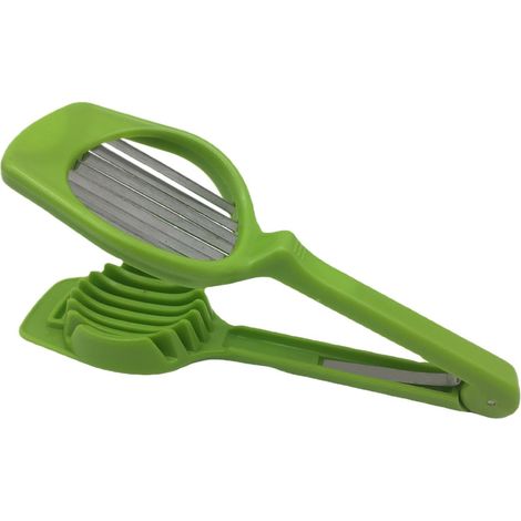 1 Trancheuse Œufs, Acier Inoxydable, ABS, Fruits Légumes Ail, Cuisine Maison Extérieur (1/5)