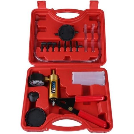 Kit de pompe à vide - ZJCHAO - Pompe à dépression à main - Jauge incluse - Universel - Pour voiture (1/3)