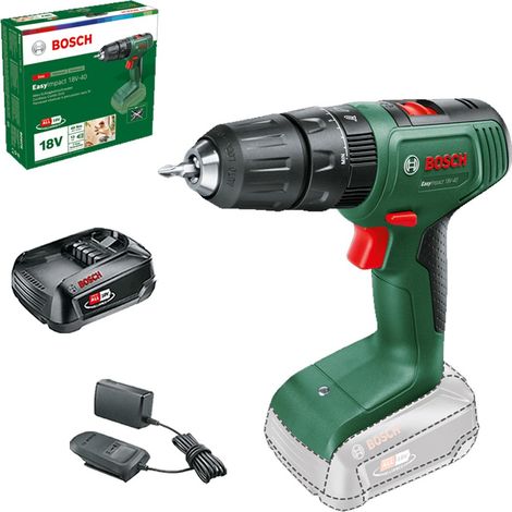 Bosch 06039D8100 EasyImpact 18v 18V-40 Cordless Combi Drill + 1.5AH Battery Kit (1/5)