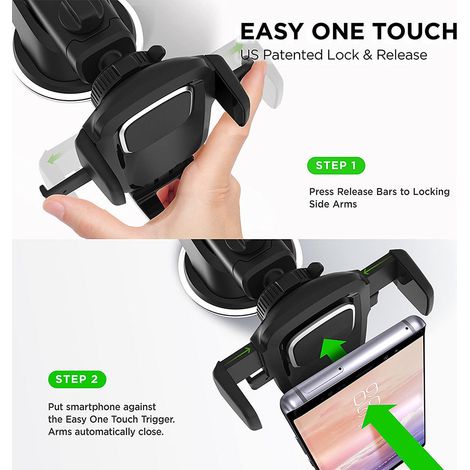 High-quality car phone holder with telescopic suction cup, anti-shake and stable navigation. (1/4)