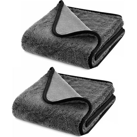 Set mit 2 XXL-Trockentüchern – 40 x 60 cm – Super Reinigungstuch für Duschkabine und Badezimmer – Schluss mit Flecken und Kalkablagerungen