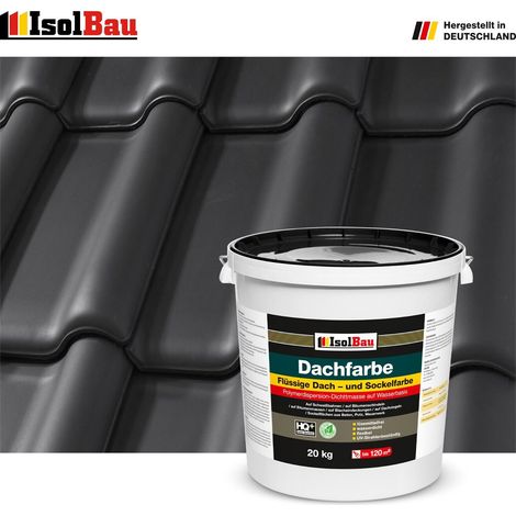 IsolBau Dachfarbe Schwarz 20 kg (1/5)