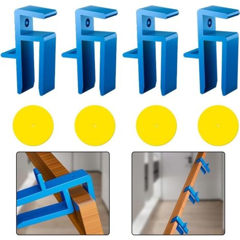 4 clips de fixation robustes pour panneaux de porte de placard, clips de fixation à pince de 16 à 18 mm, outils de menuiserie pour un marquage précis. (1/5)