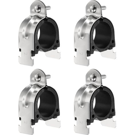4pcs Coussin De Serrage De Montant En Caoutchouc Argent Noir (1/5)