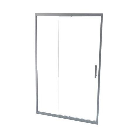 ONDEE - Mamparas de baño EKLA - Mamparas de baño giratoria - Vidrio templado - Acabados cromados - 120x185x0,6cm