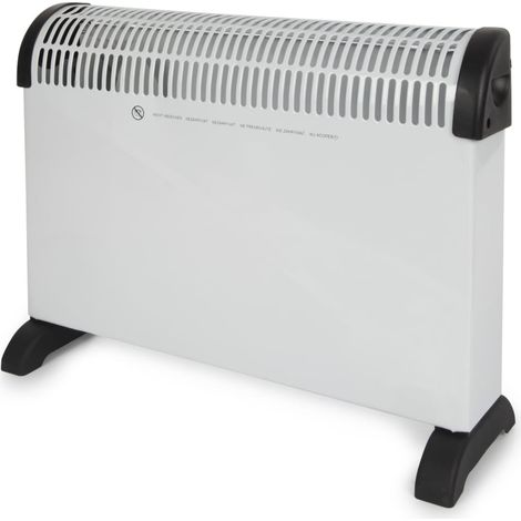 Perel CH0006 Convector eléctrico 2000 W blanco negro (1/2)