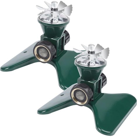 Arroseur de pelouse carré en métal Outil d'arrosage automatique de grande surface à 360 degrés - 2 pièces (1/5)
