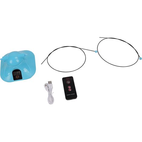 Corde à sauter intelligente avec charge USB-C, machine à sauter automatique pour fitness, bleue, sport cardio à domicile (1/5)