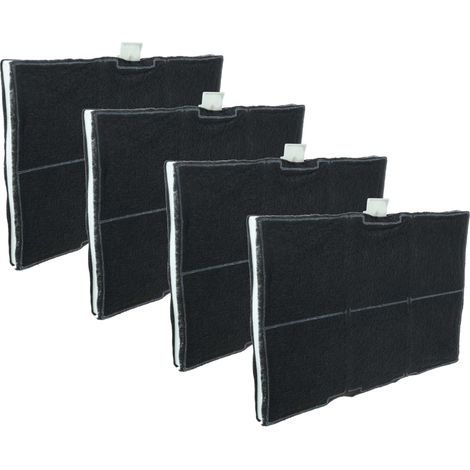 vhbw 4x Aktivkohlefilter Ersatz für Gaggenau AA220110, 00669648, 00744073 für Dunstabzugshaube