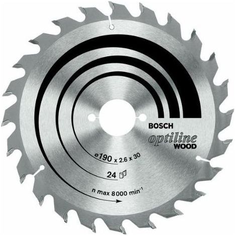 Hoja de sierra circular Optiline Wood 190 x 30 x 20 mm 16 BOSCH 2608641184