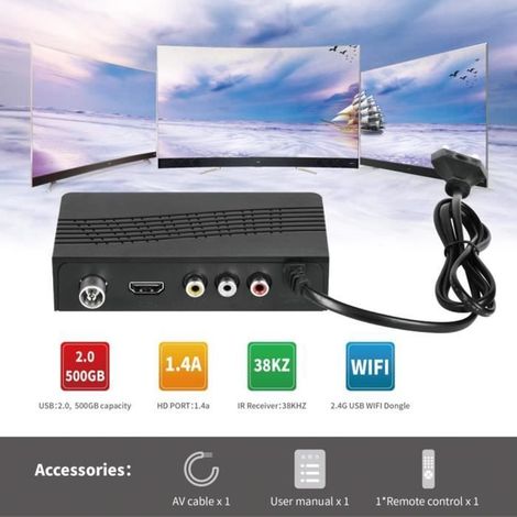 TERMINAL Décodeurs TV Box Récepteurs DVB-T2 1080P Tuner terrestre dvbt2 H.265 (1/4)