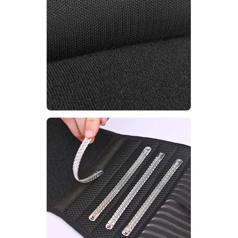 Schwarzer Lendenstützgürtel, atmungsaktiv und strapazierfähig, verstellbar, Größe M (Taillenumfang unter 90 cm), schwarz (1/5)