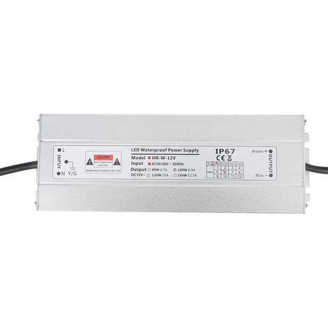 Alimentation Led 12 V 100 W Ip67 - Pour Bande Led Et Boîte Lumineuse - Étanche Poussière Et Eau - 8,3 A (1/5)