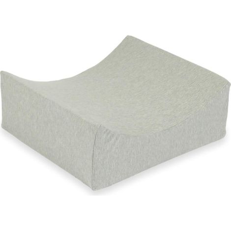 Cuna de espuma para parque infantil, color gris claro. (1/2)