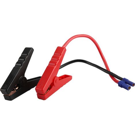 Pince de Batterie de Démarrage D'urgence de Voiture Pince de Câble de Test EC5 Connecteur de Prise 12V Accessoire de Pince de Batterie Noir et Rouge Pinces de Chargeur de Batterie (1/5)