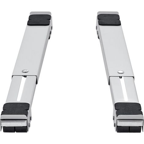 Support roulant renforcé pour meubles et appareils, charge totale 299,4 kg, base mobile extensible pour lave-linge, chariot déplaçant réfrigérateurs, sèche-linge, lave-vaisselle, blanc (1/5)