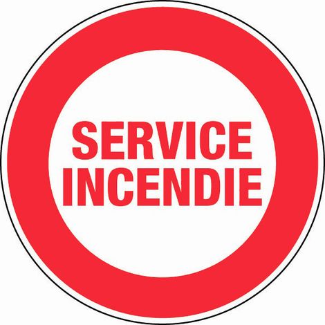 Panneau Service incendie - Rigide Ø80mm - 4020266