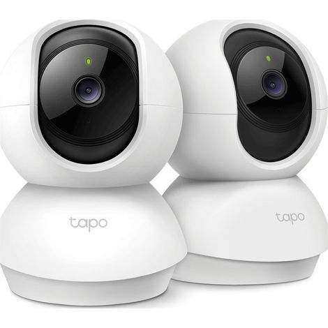 TP-Link Tapo C210 3MP Pan/Tilt Cámara Wi-Fi de Seguridad para el Hogar 2-Pack Blanco
