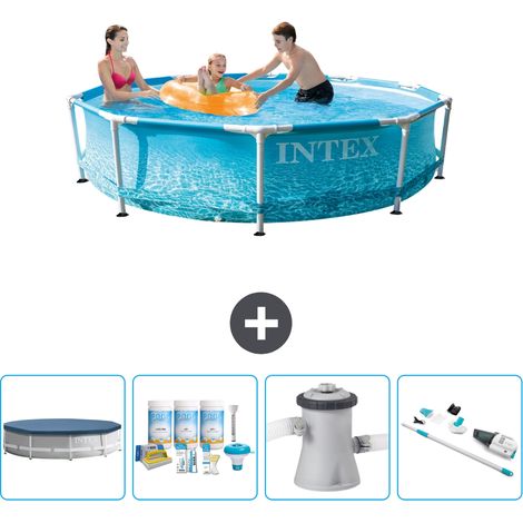 Intex Piscina con struttura Rotonda - 305x76 cm - 7-pezzi SCB5 (1/5)