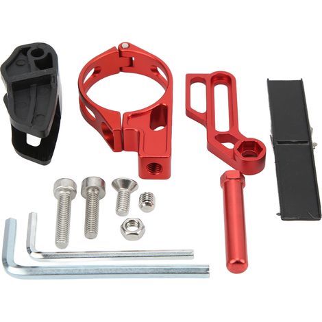 Guide-chaîne universel Lebycle pour VTT, déflecteur de chaîne en alliage d'aluminium, rouge (1/5)