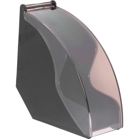 Porte-filtre à café avec Couvercle Anti-poussière, Support de Rangement en Papier Acrylique de Grande capacité pour la Maison, le Bureau et le café (Boîte de filtre anti-poussière en plastique (1/4)