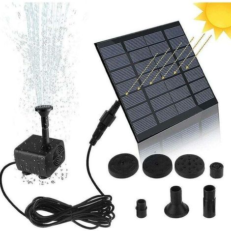 Pompe solaire pour bassin – Grandeight – Hauteur 120cm – Débit 200L/H – 6 jets (1/5)