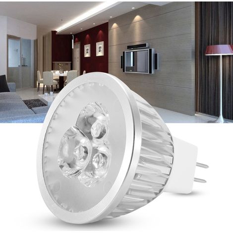 12V MR16 3W LED-Glühbirne, Aluminium, Dekorationslampe, warmes Licht, für Zuhause, Restaurant, Hotel, Bar (1/5)