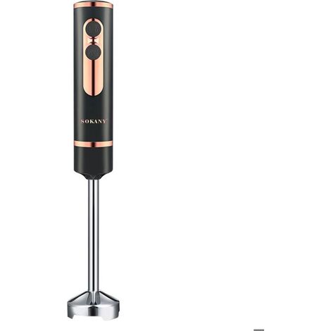 Mixeur Plongeant - SOKANY - 600W - Lame Inox - Poignée Ergonomique - Noir
