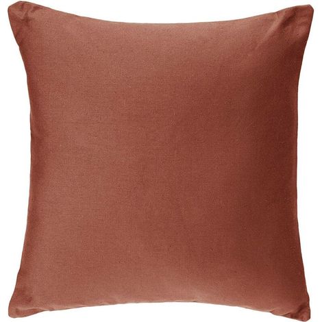 Coussin déhoussable en Coton Terracotta 38 x 38 cm - (1/2)