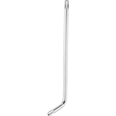 Long Arm Tamper Proof Torx Star Key Wrench Silver, T25 100mm-- (1/5)