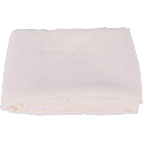Chemin de table en mousseline 68,5 x 300 cm, romantique, transparent, pour mariage, enterrement de vie de jeune fille, décoration de table, beige et blanc (1/5)